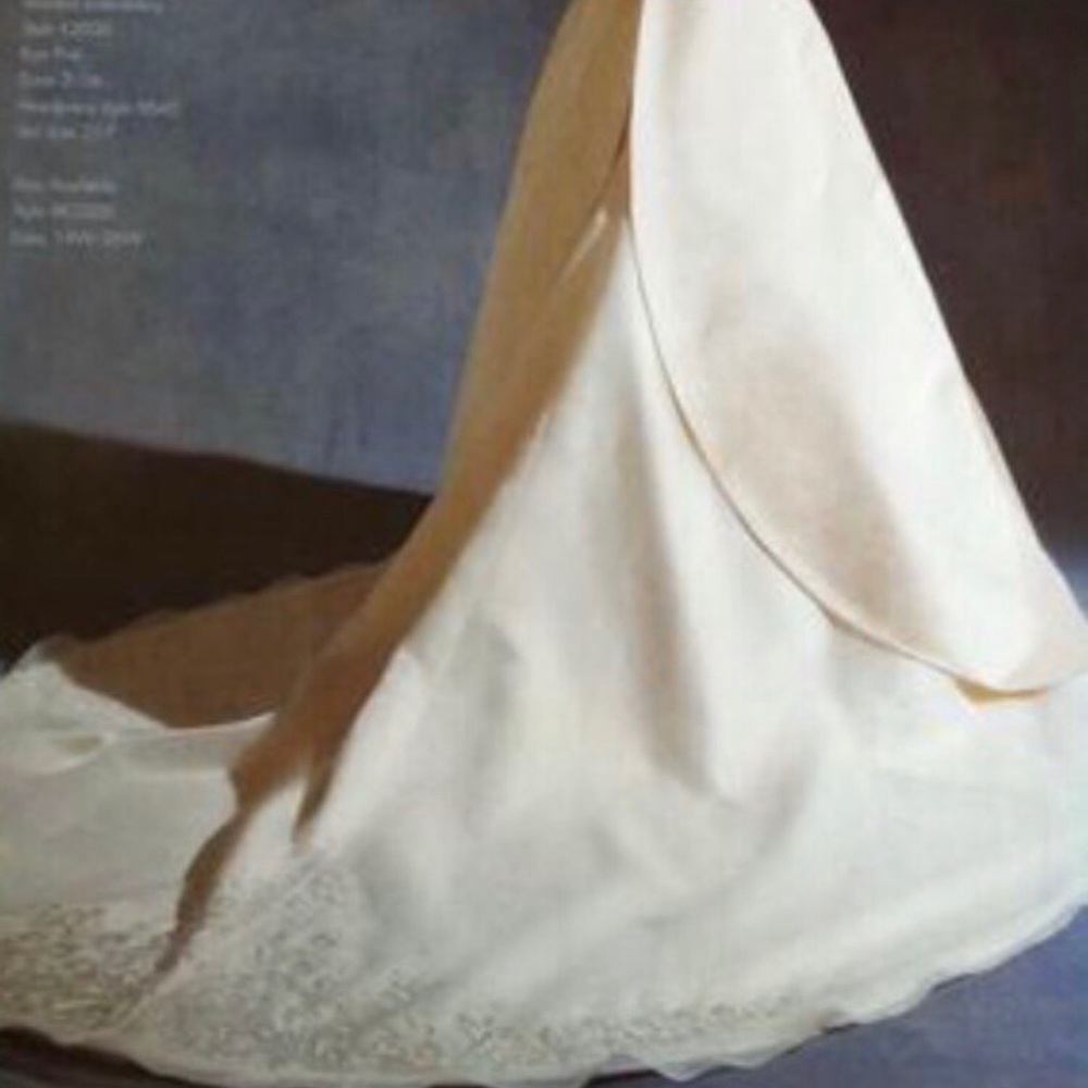 Oleg Cassini wedding dress in champagne color